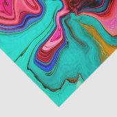 大理石鮮やかモダンの水の色をパーソナライズ 薄葉紙 (詳細)