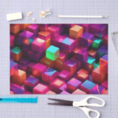 大理石鮮やか融着キューブ 薄葉紙 (クラフト)