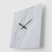 大理石10.75インチ正方形アクリル製壁時計 スクエア壁時計 (傾斜)