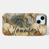 大理石15 iPhone / iPadケース Case-Mate iPhoneケース (裏面 (横))