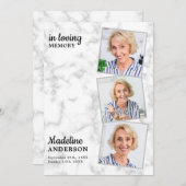 大理石3記念葬祭写真順 プログラム (正面/裏面)