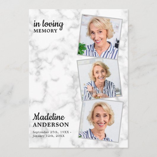 大理石3記念葬祭写真順 プログラム (正面)