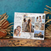 大理石5フォトコラージュ愛する人生と一緒に フォトプラーク (側面)