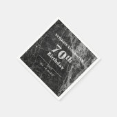 大理石70th誕生日パーティー スタンダードカクテルナプキン (角)