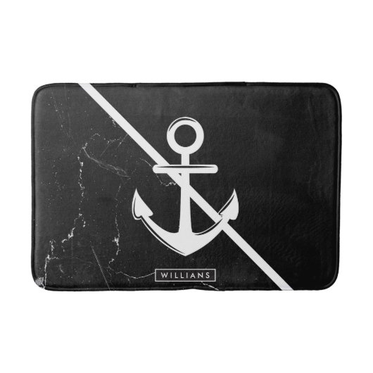 大理石&いかり バスマット (正面)