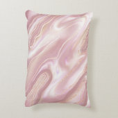 大理石：エレガントバラ金ゴールドテクスチャ アクセントクッション (裏面(縦))