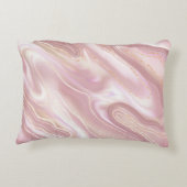 大理石：エレガントバラ金ゴールドテクスチャ アクセントクッション (裏面)