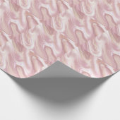 大理石：エレガントバラ金ゴールドテクスチャ ラッピングペーパー (角)