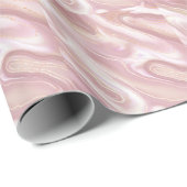 大理石：エレガントバラ金ゴールドテクスチャ ラッピングペーパー (ロールコーナー)