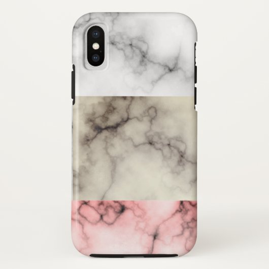 大理石 カラーブロック Case-Mate iPhoneケース (裏面)