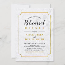 大理石 | クラシックな結婚式のリハーサルディナー