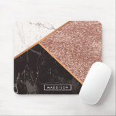 大理石&グリッターモアサック マウスパッド (マウス)