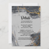 大理石 グリッター ジオメトリック エンクロージャー 招待状 (正面)