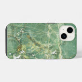 大理石 グリーン ホワイト 大理石柄 iPhone / Android ケース (裏面横)