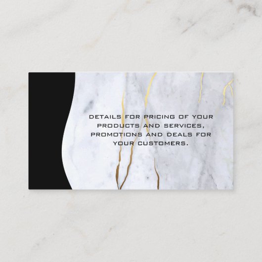 大理石 | シティスカイライン | QRコード 名刺 (裏面)