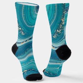 大理石&シルバーグリッターソックス ソックス