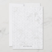 大理石 |シンプルモダンタイポグラフィ婚約パーティ 招待状 (裏面)