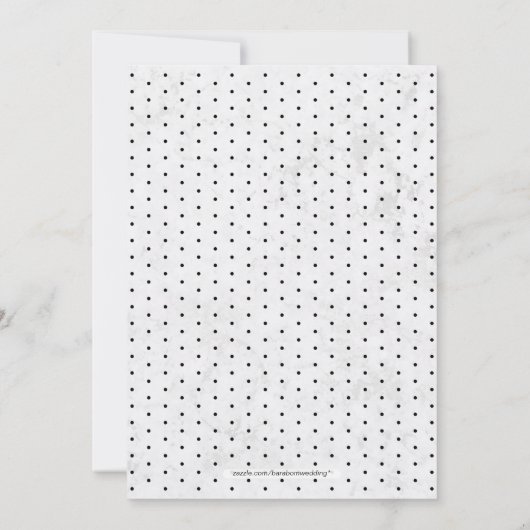 大理石 |シンプルモダンタイポグラフィ婚約パーティ 招待状 (裏面)