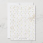 大理石 |シンプルモダンタイポグラフィ結婚式 招待状 (裏面)