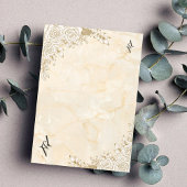 大理石 テクスチャー 花柄 レース イスラーム教 ムスリム 結婚式 招待状