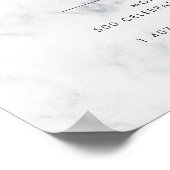 大理石&バラ金ゴールドヘアサロン再開き ポスター (角)