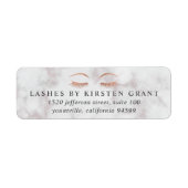 大理石&バラ金ゴールドラッシュズ&ブローズ差出人住所 ラベル (正面)