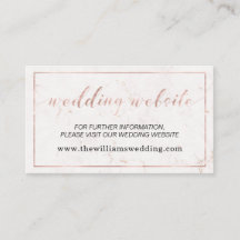 大理石&バラ金ゴールド結婚タイポグラフィのウェブサイト