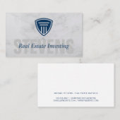 大理石 |ピラーアイコン |投資 名刺 (正面/裏面)