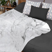 大理石 フリースブランケット