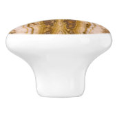 大理石（ベージュ） （茶）  セラミックノブ (側面)