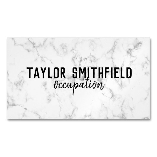 大理石 マグネット名刺 (正面)