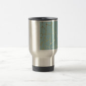 大理石，ミント，金ゴールド,モダントレンディー，美しい，シック， トラベルマグ (中央)