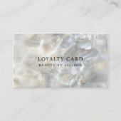 大理石、ロイヤリティ10、サロン 名刺 (正面)