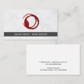 大理石|ワイン試飲 |ワイン染色 名刺 (正面/裏面)