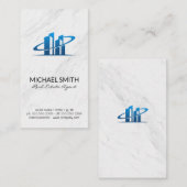 大理石 | 不動産仲介業者ブローカー | 実在代理人 名刺 (正面/裏面)