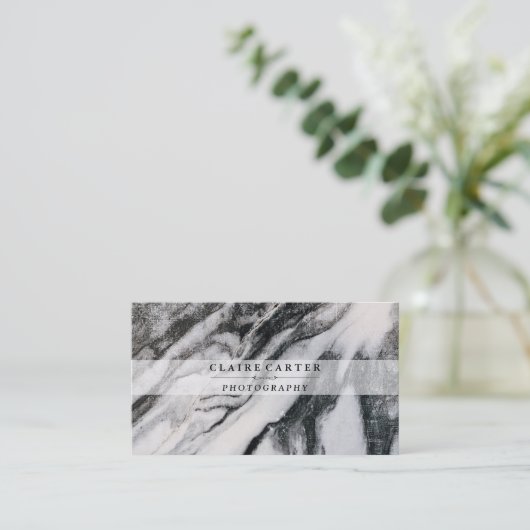 大理石 | 写真家 名刺 (スタンド正面)