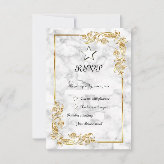 大理石 出欠カード (正面)