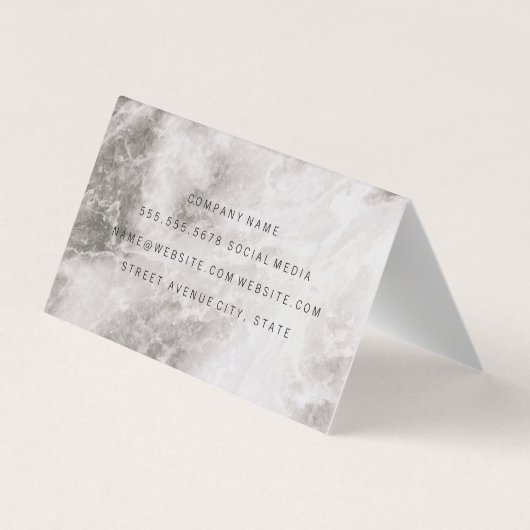 大理石 名刺 (裏面)