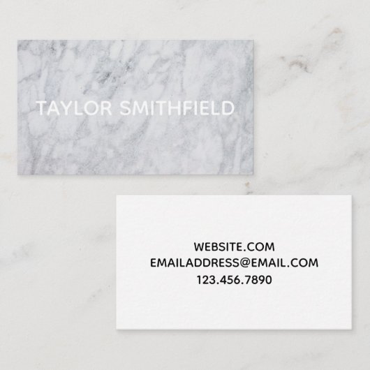 大理石 名刺 (正面/裏面)