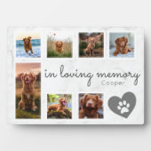 大理石 愛する記憶 犬の追悼 フォトプラーク (正面)