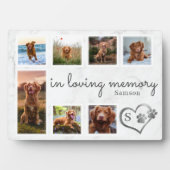 大理石 愛する記憶 犬 記念碑 フォトプラーク (正面)