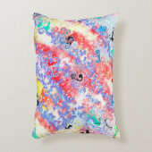大理石 抽象的な 両面 2つのデザイン 花 お母さん アクセントクッション (正面(垂直))
