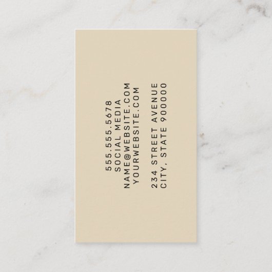 大理石 |抽象芸術行 名刺 (裏面)