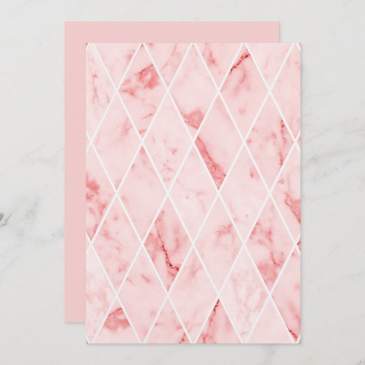 大理石 招待状 (正面/裏面)