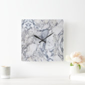 「大理石」時計 スクエア壁時計 (ホーム)