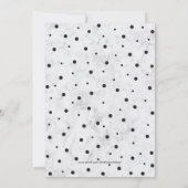 大理石 & 水玉 | 現代カップルの結婚前お祝い 招待状 (裏面)