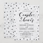 大理石 & 水玉 | 現代カップルの結婚前お祝い 招待状 (正面/裏面)