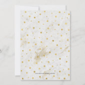 大理石 & 水玉 | 現代スクリプト ブライダルシャワー 招待状 (裏面)