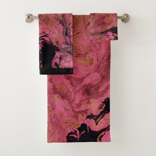 大理石、水色 バスタオルセット (インサイチュ)