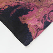 大理石、水色 フリースブランケット (角)